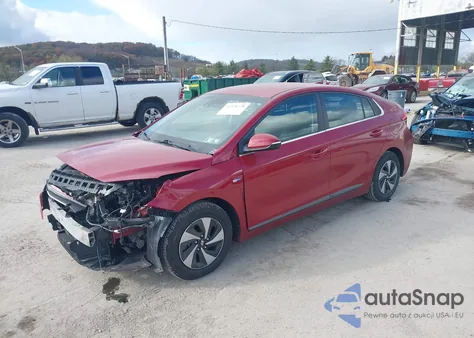 2019 Hyundai Ioniq Hybrid Sel z USA, uszkodzony, nr VIN KMHC75LC0KU128595